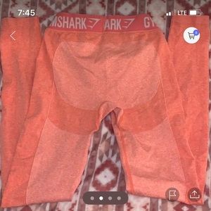 Gymshark flex dry coral leggings